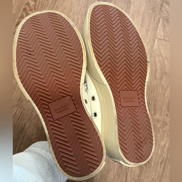 Marni White Pablo Mary Jane Ballerina Flats - Picture 8 of 11